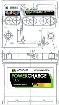 Motaquip VBY48 - Batterie de démarrage droxauto.com