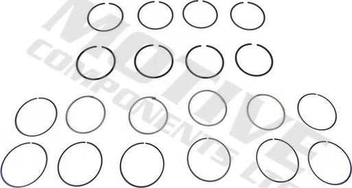 MOTIVE 5340 - Jeu de segments de pistons droxauto.com