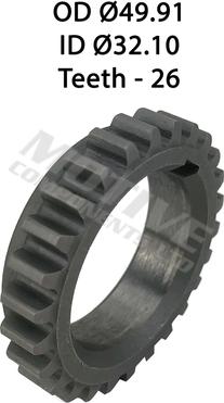 MOTIVE CG2271 - Roue dentée, vilebrequin droxauto.com