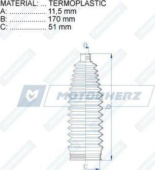 Motorherz RDZ0444MG - Joint-soufflet, direction droxauto.com
