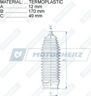 Motorherz RDZ0091MG - Joint-soufflet, direction droxauto.com