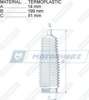 Motorherz RDZ0097MG - Joint-soufflet, direction droxauto.com