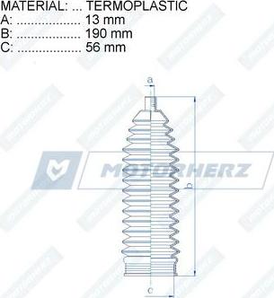 Motorherz RDZ0077MG - Joint-soufflet, direction droxauto.com
