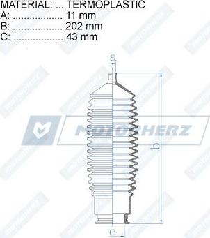 Motorherz RDZ0398MG - Joint-soufflet, direction droxauto.com