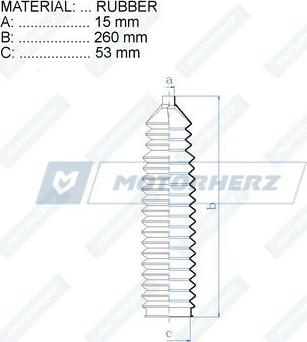 Motorherz RDZ0337MG - Joint-soufflet, direction droxauto.com