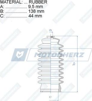 Motorherz RDZ0268MG - Joint-soufflet, direction droxauto.com