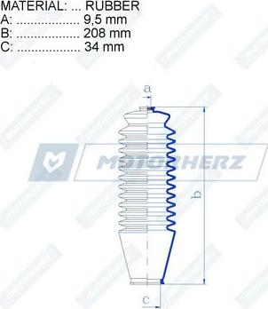Motorherz RDZ0216MG - Joint-soufflet, direction droxauto.com