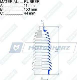 Motorherz RDZ0212MG - Joint-soufflet, direction droxauto.com