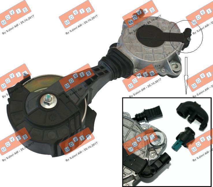 MOVIS AST3554K - Tendeur de courroie, courroie trapézoïdale à nervures droxauto.com