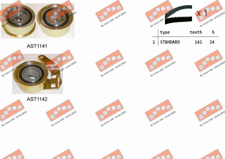 MOVIS ASTK0990 - Kit de distribution droxauto.com