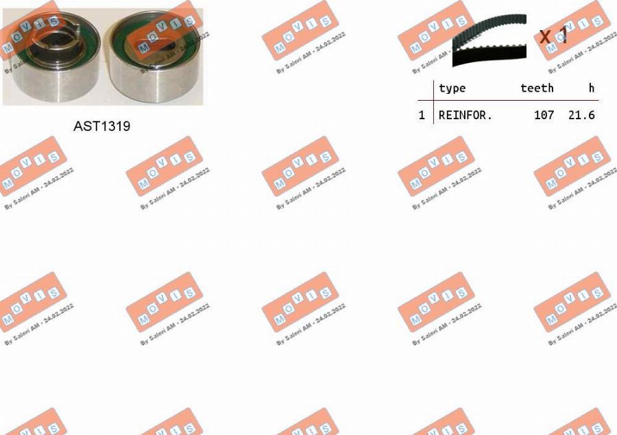 MOVIS ASTK0991 - Kit de distribution droxauto.com