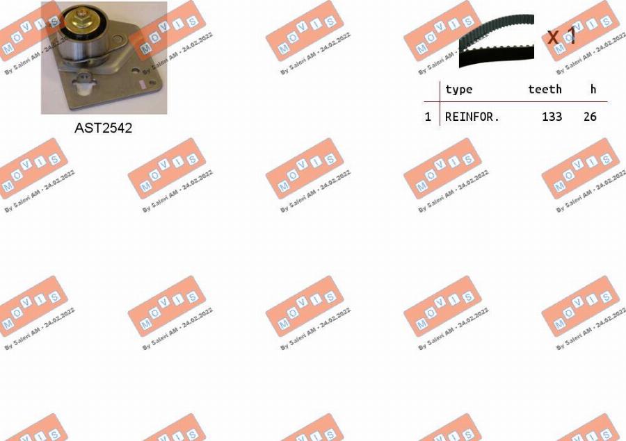 MOVIS ASTK0931 - Kit de distribution droxauto.com