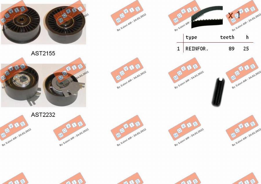 MOVIS ASTK0921 - Kit de distribution droxauto.com