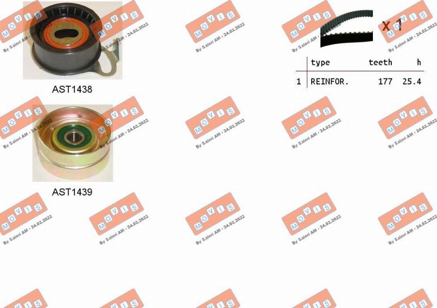 MOVIS ASTK0970 - Kit de distribution droxauto.com