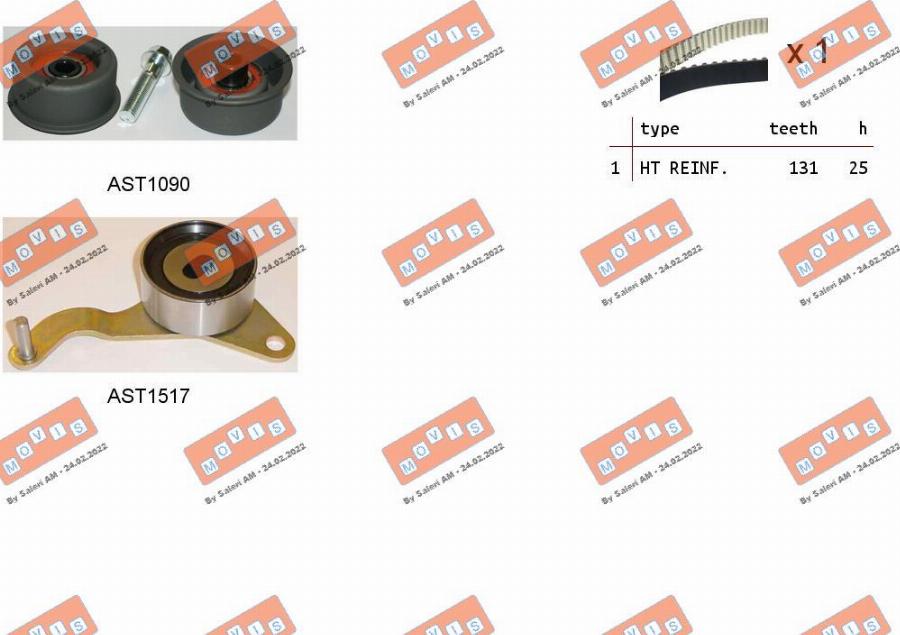 MOVIS ASTK0845 - Kit de distribution droxauto.com