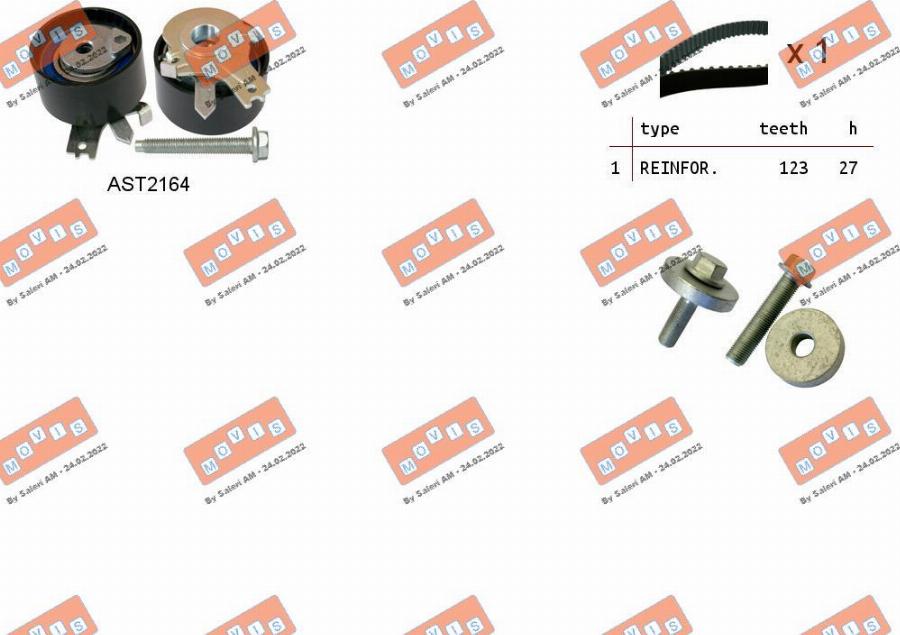 MOVIS ASTK0863 - Kit de distribution droxauto.com