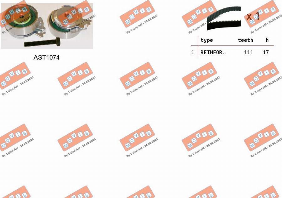 MOVIS ASTK0813 - Kit de distribution droxauto.com