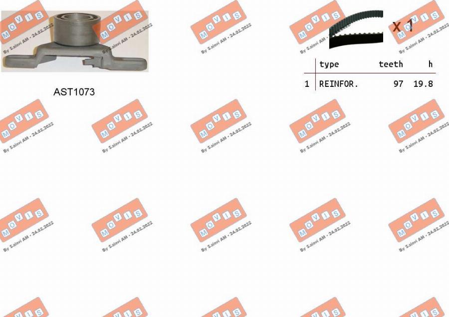 MOVIS ASTK0881 - Kit de distribution droxauto.com