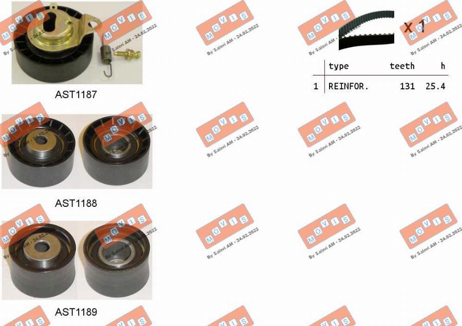 MOVIS ASTK0823 - Kit de distribution droxauto.com