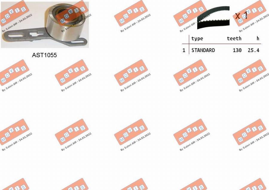 MOVIS ASTK0872 - Kit de distribution droxauto.com