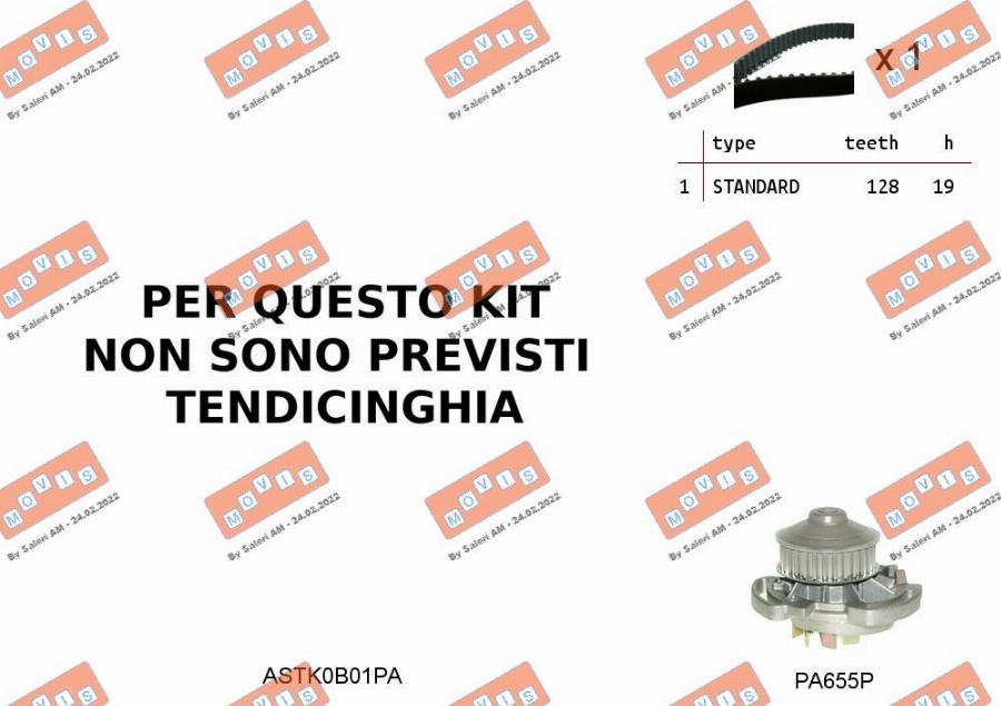 MOVIS ASTK0B01PA - Pompe à eau + kit de courroie de distribution droxauto.com