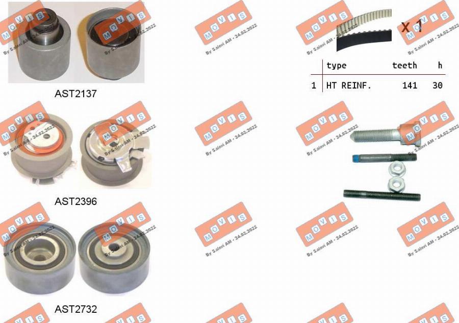 MOVIS ASTK1090 - Kit de distribution droxauto.com