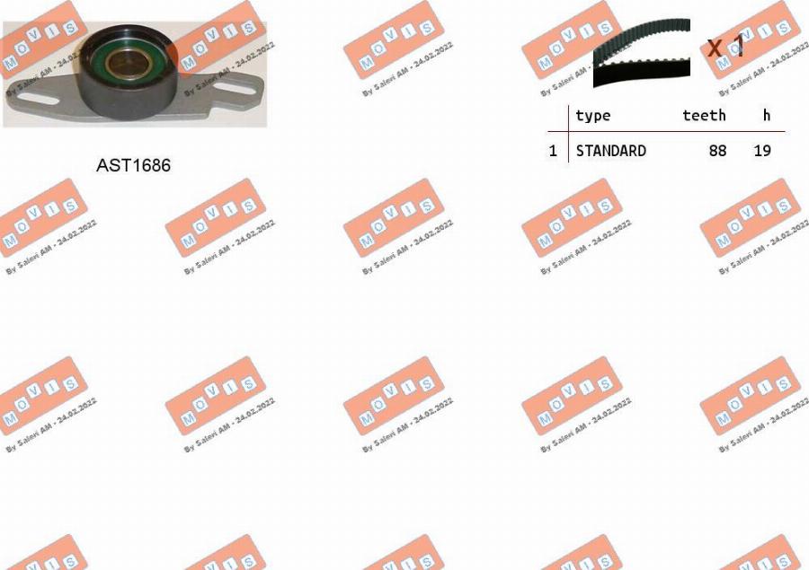 MOVIS ASTK1059 - Kit de distribution droxauto.com