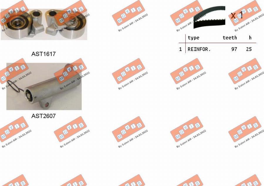 MOVIS ASTK1066C - Kit de distribution droxauto.com