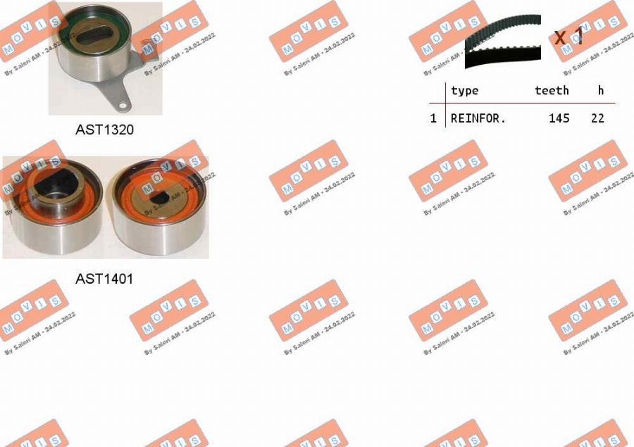 MOVIS ASTK1000 - Kit de distribution droxauto.com