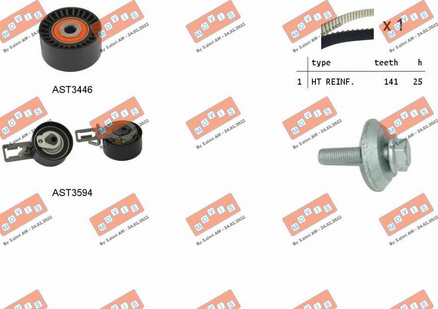 MOVIS ASTK1159 - Kit de distribution droxauto.com