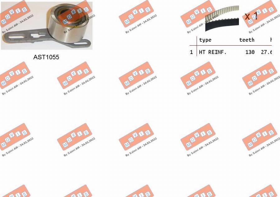 MOVIS ASTK1161 - Kit de distribution droxauto.com