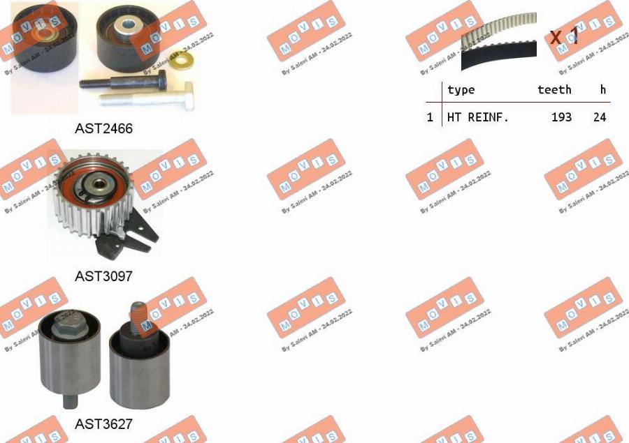 MOVIS ASTK1179 - Kit de distribution droxauto.com