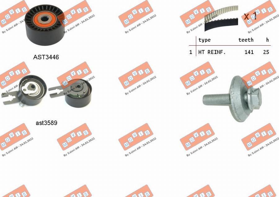 MOVIS ASTK1170 - Kit de distribution droxauto.com