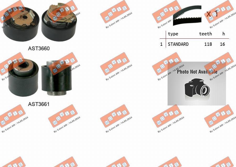 MOVIS ASTK1308 - Kit de distribution droxauto.com