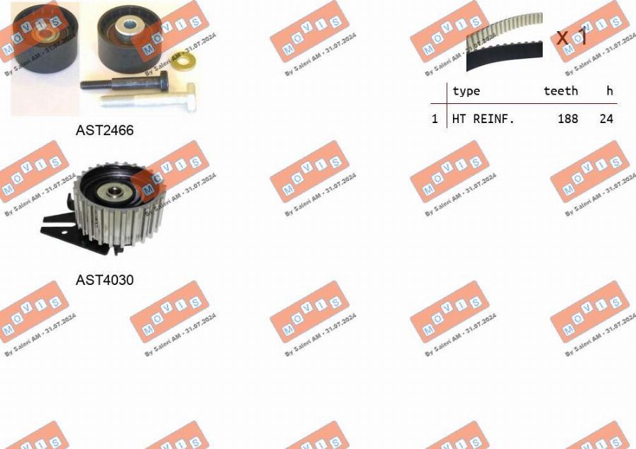 MOVIS ASTK1310 - Kit de distribution droxauto.com