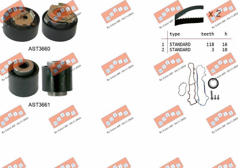 MOVIS ASTK1313 - Kit de distribution droxauto.com