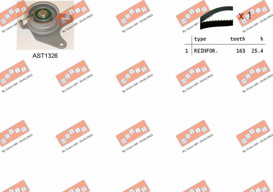 MOVIS ASTK1246 - Kit de distribution droxauto.com