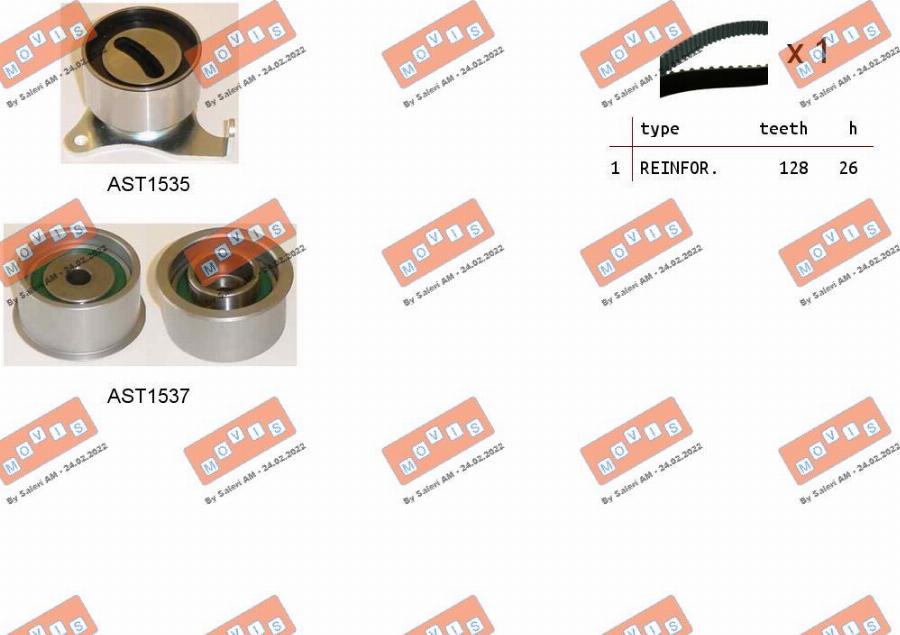 MOVIS ASTK1225 - Kit de distribution droxauto.com