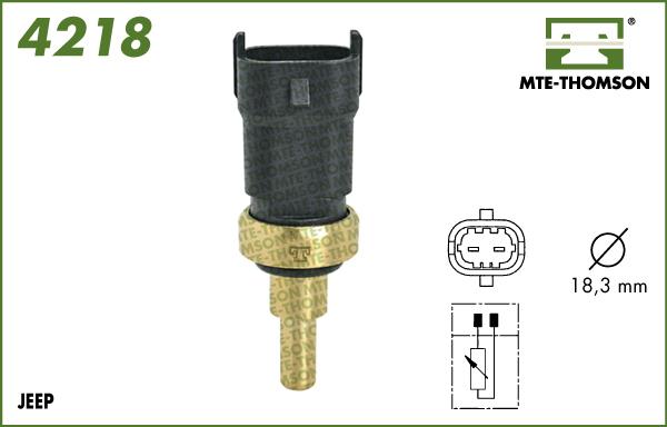 MTE-Thomson 4218 - Sonde de température, liquide de refroidissement droxauto.com