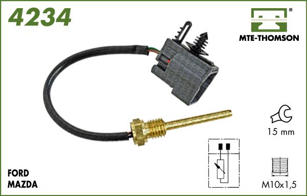 MTE-Thomson 4234 - Sonde de température, liquide de refroidissement droxauto.com
