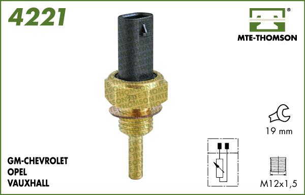 MTE-Thomson 4221 - Sonde de température, liquide de refroidissement droxauto.com