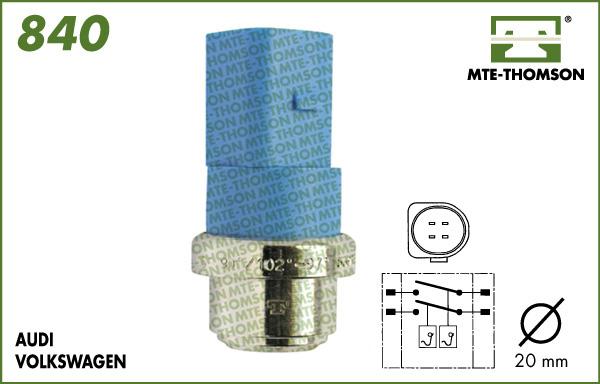 MTE-Thomson 840 - Interrupteur de température, ventilateur de radiateur droxauto.com