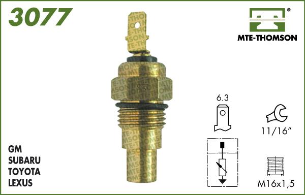 MTE-Thomson 3077 - Sonde de température, liquide de refroidissement droxauto.com