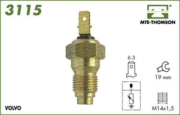 MTE-Thomson 3115 - Sonde de température, liquide de refroidissement droxauto.com