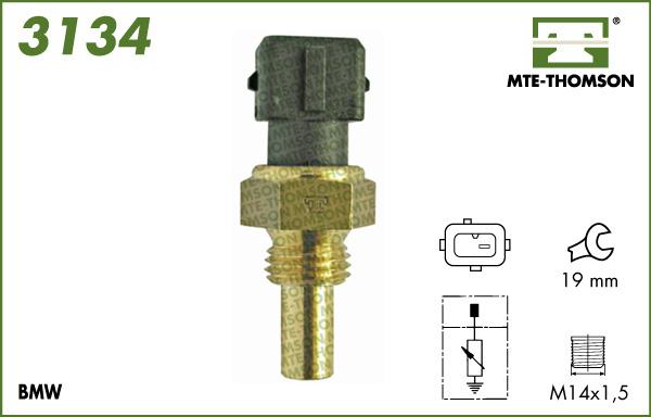MTE-Thomson 3134 - Sonde de température, liquide de refroidissement droxauto.com