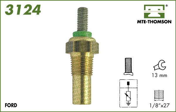 MTE-Thomson 3124 - Sonde de température, liquide de refroidissement droxauto.com