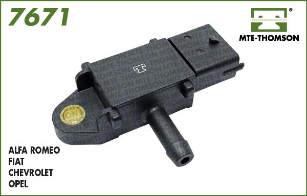 MTE-Thomson 7671 - Capteur, pression des gaz échappement droxauto.com