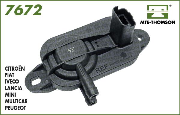 MTE-Thomson 7672 - Capteur, pression des gaz échappement droxauto.com