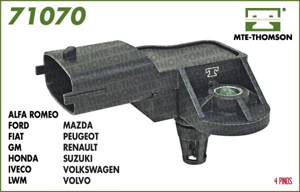 MTE-Thomson 71108 - Capteur, pression du tuyau d'admission droxauto.com