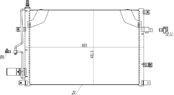 MTR 13054426 - Condensateur, climatisation droxauto.com